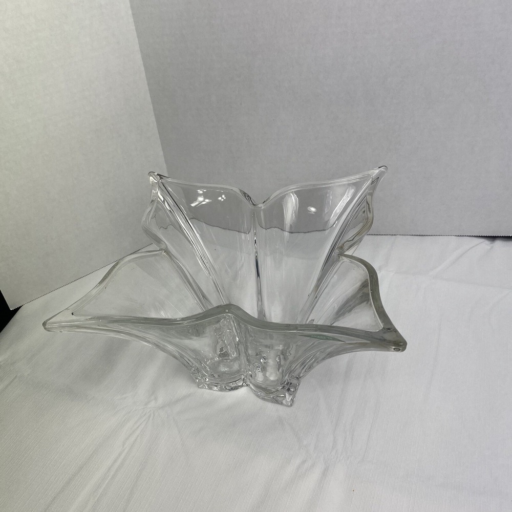 Vintage‎ Shannon Crystal Designs of Ireland Floral Tulip Vase Clear 9" Tall